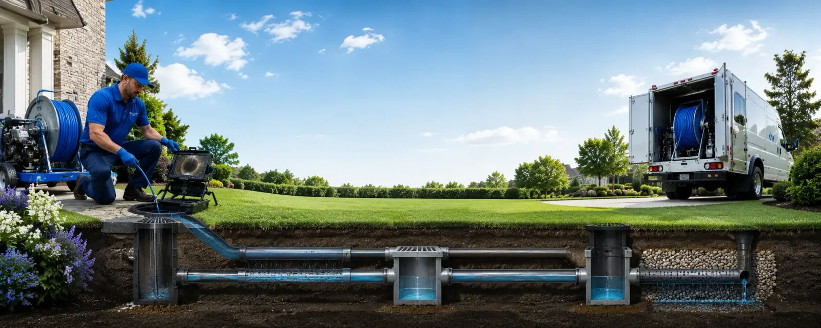 Outdoor drain cleaning information for Trappe, MD